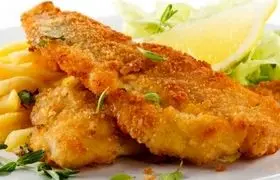 دستور پخت ماهی پفکی رستورانی با آب گاز دار