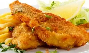 دستور پخت ماهی پفکی رستورانی با آب گاز دار