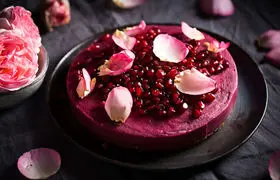 کیک انار ویژه با سس انار مخصوص؛ پیشنهاد عالی برای شب چله