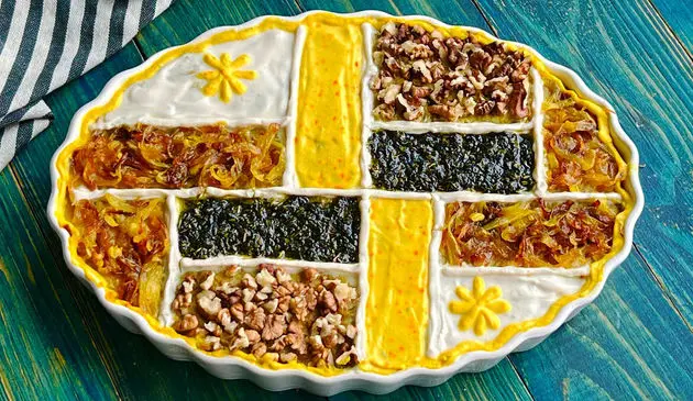 حلیم بادمجان مجلسی خوشمزه با برنج و گوشت