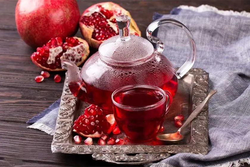 طرز تهیه دمنوش انار خوشمزه و خوشرنگ