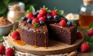 طرز تهیه کیک شکلاتی رژیمی با عسل ؛ شیرینی سالم برای روزهای دلپذیر پاییز