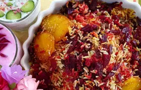طرز تهیه لبو پلو خوشمزه و مجلسی با گوشت چرخ‌کرده یا مرغ
