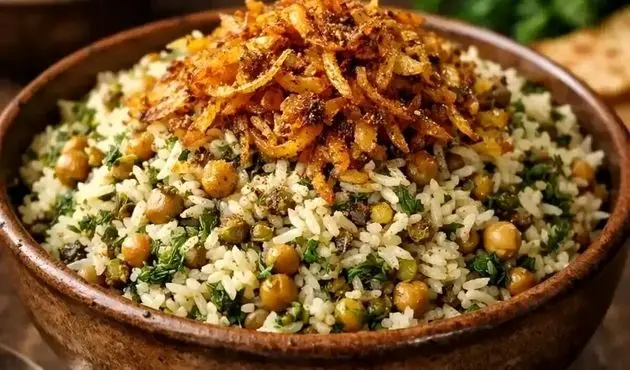 پتله پلو همدانی اصیل با کشمش و گردو + روش تهیه