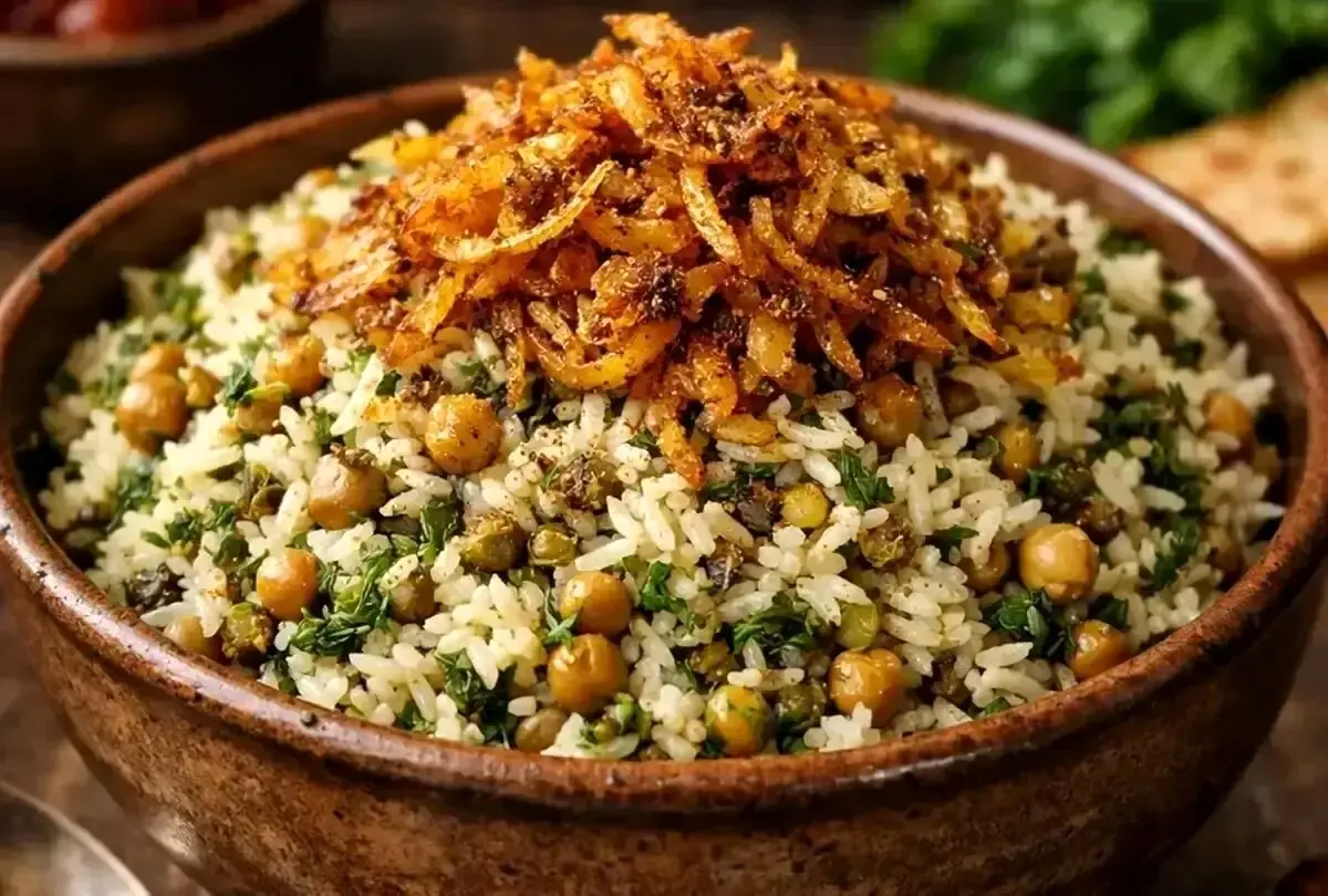 پتله پلو همدانی اصیل با کشمش و گردو + روش تهیه