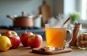 طرز تهیه آب سیب داغ و دارچین؛ نوشیدنی گرم و آرام‌بخش پاییزی