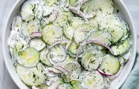 سالاد خامه ای خیار؛ تجربه ای متفاوت و خوشمزه