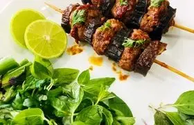 طرز تهیه ناز لقمه با طعم گوشت و بادمجان