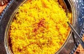 طرز تهیه برنج زعفرانی