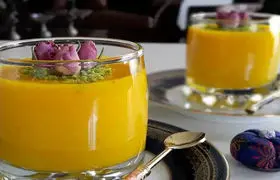 دسر ترکیه ای با شیر؛ دسر ترکیه ای محلبی زعفرانی و شکلاتی