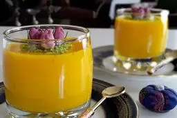 دسر ترکیه ای با شیر؛ دسر ترکیه ای محلبی زعفرانی و شکلاتی