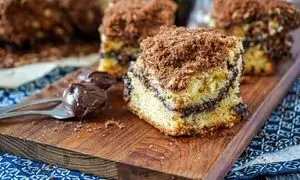 کیک دارچینی با استروزل شکلاتی؛ خوشمزه‌ترین کیک دارچینی