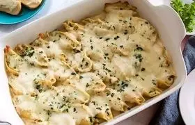 طرز تهیه جامبو شلز خامه ای ؛ یک پیش غذای مناسب برای دورهمی ها