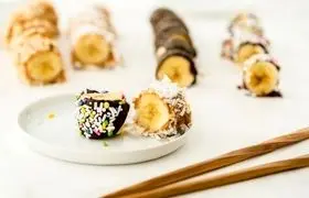 طرز تهیه سوشی موز، یک میان وعده خوشمزه
