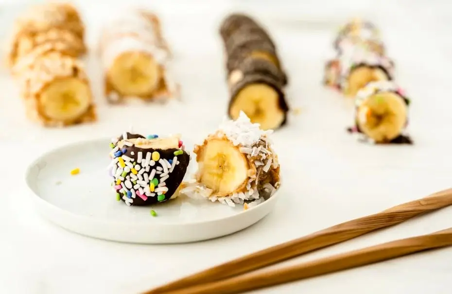 طرز تهیه سوشی موز، یک میان وعده خوشمزه
