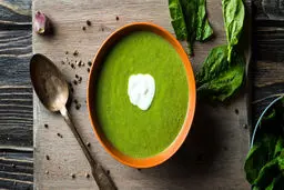 طرز تهیه سوپ آرد ذرت و اسفناج