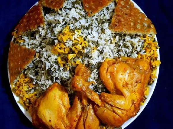 طرز تهیه تاک پلو شاهرودی با مرغ