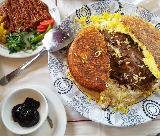 طرز تهیه ته‌چین مجلسی آذربایجانی