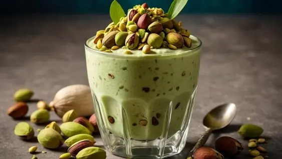 این شیر پسته خانگی با بستنی و عسل را امتحان کنید