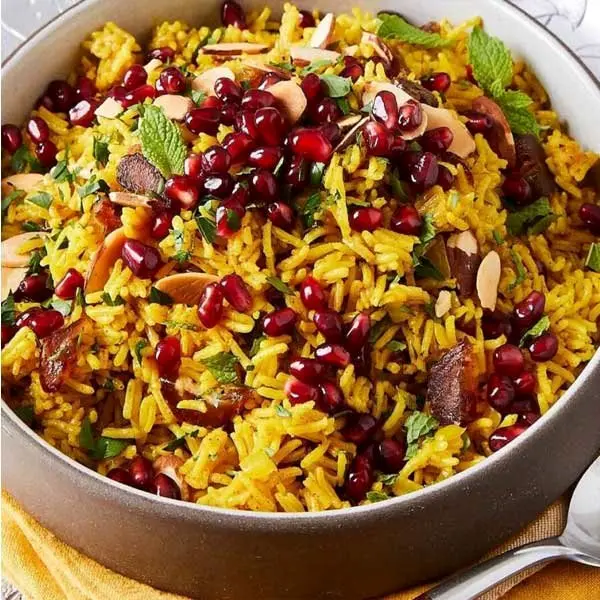 پخت انار پلو شیرازی به دو روش