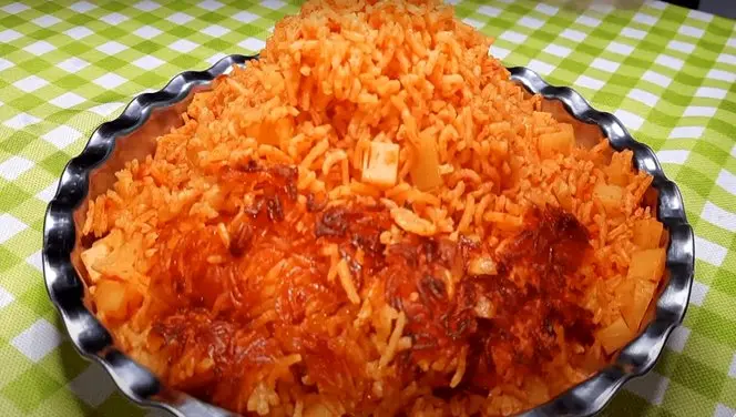 دستور پخت استانبولی پلو با برنج آبکش مرحله به مرحله