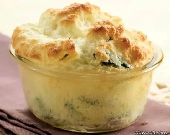 طرز تهیه “سوفله اسفناج” و ژامبون