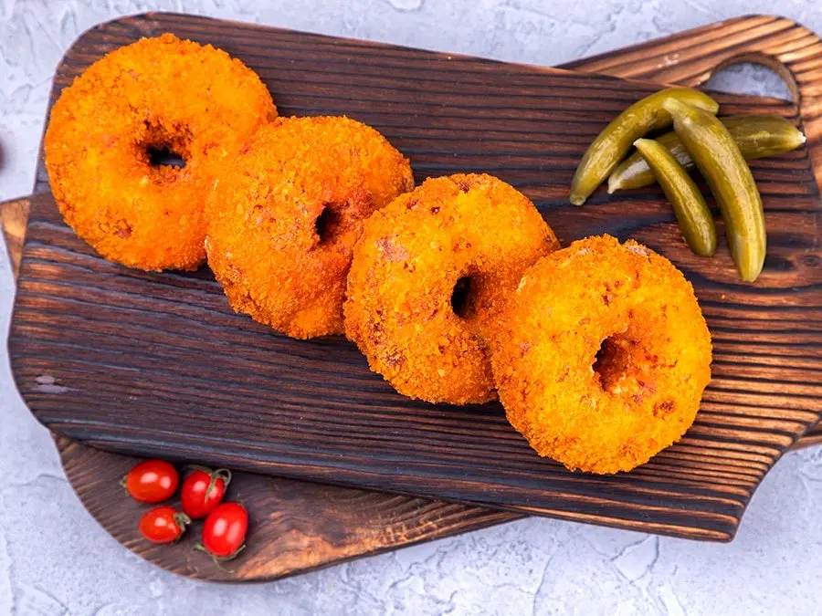 طرز پخت دونات مرغ با چند قلم مواد