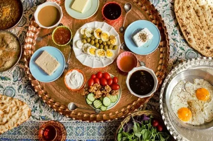 لیست صبحانه برای یک هفته