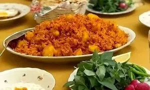 پامادور پلا گیلانی؛ پلو مخلوط بدون گوشت مخصوص گیاه خواران