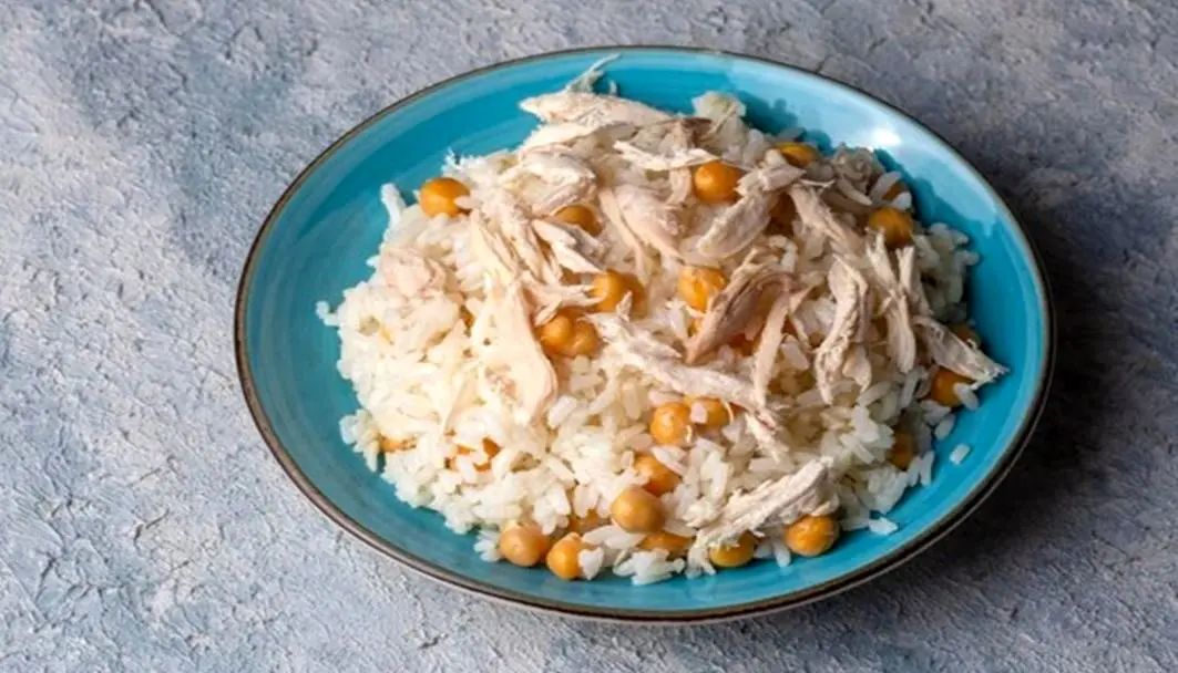 طرز تهیه نخود پلو ترکی با مرغ