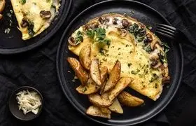 طرز تهیه املت قارچ و پیاز خوشمزه و آسان