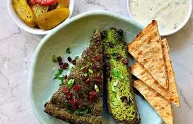 فوت و فن پخت کوکو سبزی با سبزی خشک