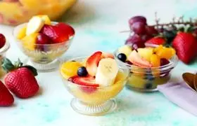 این دسر میوه ای سه سوته را برای شب چله درست کنید!