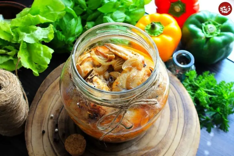 طرز تهیه خوراک مرغ در ظرف شیشه ای؛ یک غذای رژیمی و سالم