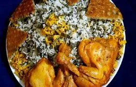 طرز تهیه تاک پلو شاهرودی با مرغ