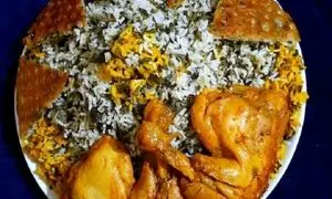 طرز تهیه تاک پلو شاهرودی با مرغ