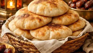 فوت‌وفن‌ تهیه نان عربی در ماهیتابه ؛ ویژه ماه رمضان