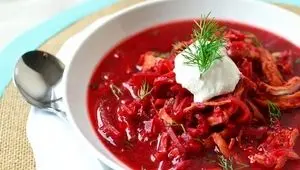 سوپ بُرش یاقوتی؛ مقوی، سالم و خوشرنگ