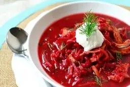 سوپ بُرش یاقوتی؛ مقوی، سالم و خوشرنگ