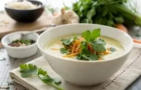 سوپ ماست و گشنیز، نسخه خوشمزه کاهش وزن