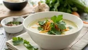 سوپ ماست و گشنیز، نسخه خوشمزه کاهش وزن