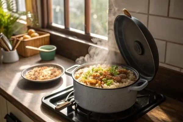 ماش پلو با مرغ ؛ غذایی خوشمزه و مقوی