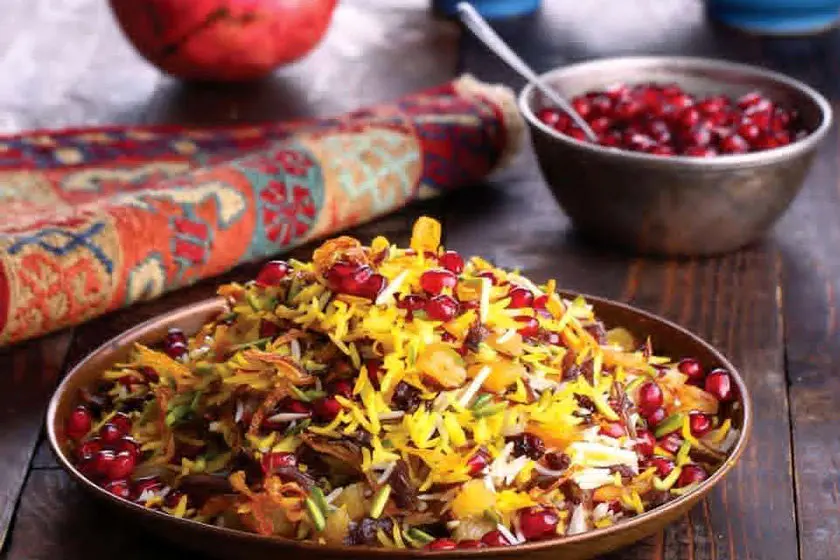 طرز تهیه انار پلو، غذای ویژه برای شام یلدا