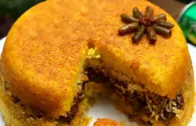طرز تهیه لوبیا پلو با ته چین ؛ غذای خوشمزه پاییزی با عطر دارچین و زعفران