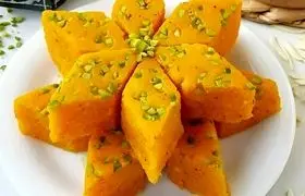 روش تهیه شیرینی لوز زعفرانی 