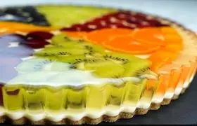 طرز تهیه تارت ژله‌ای با میوه‌های تازه
