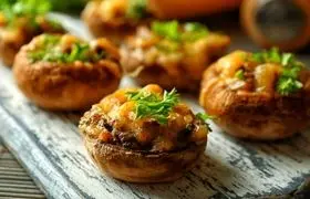 قارچ شکم پر؛ پیش غذایی که مهمانان عاشقش می شوند