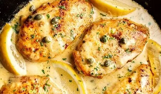 پیکاتای مرغ با سس لیمویی ؛ یک غذای کلاسیک ایتالیایی