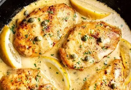 پیکاتای مرغ با سس لیمویی ؛ یک غذای کلاسیک ایتالیایی