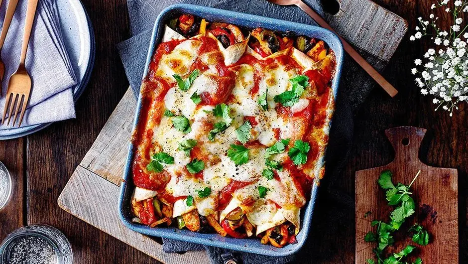 آنچیلادای رژیمی؛ غذای محبوب مکزیکی